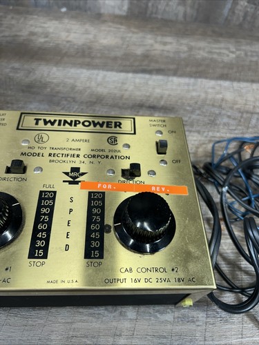 Train Max Rail Control Twin Power Remote Train Controller Model 202ul As Is - Picture 10 of 13