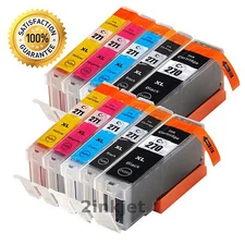 10 PK PGI-270XL CLI-271XL Ink Cartridges for Canon PIXMA TS5020 TS6020 TS8020