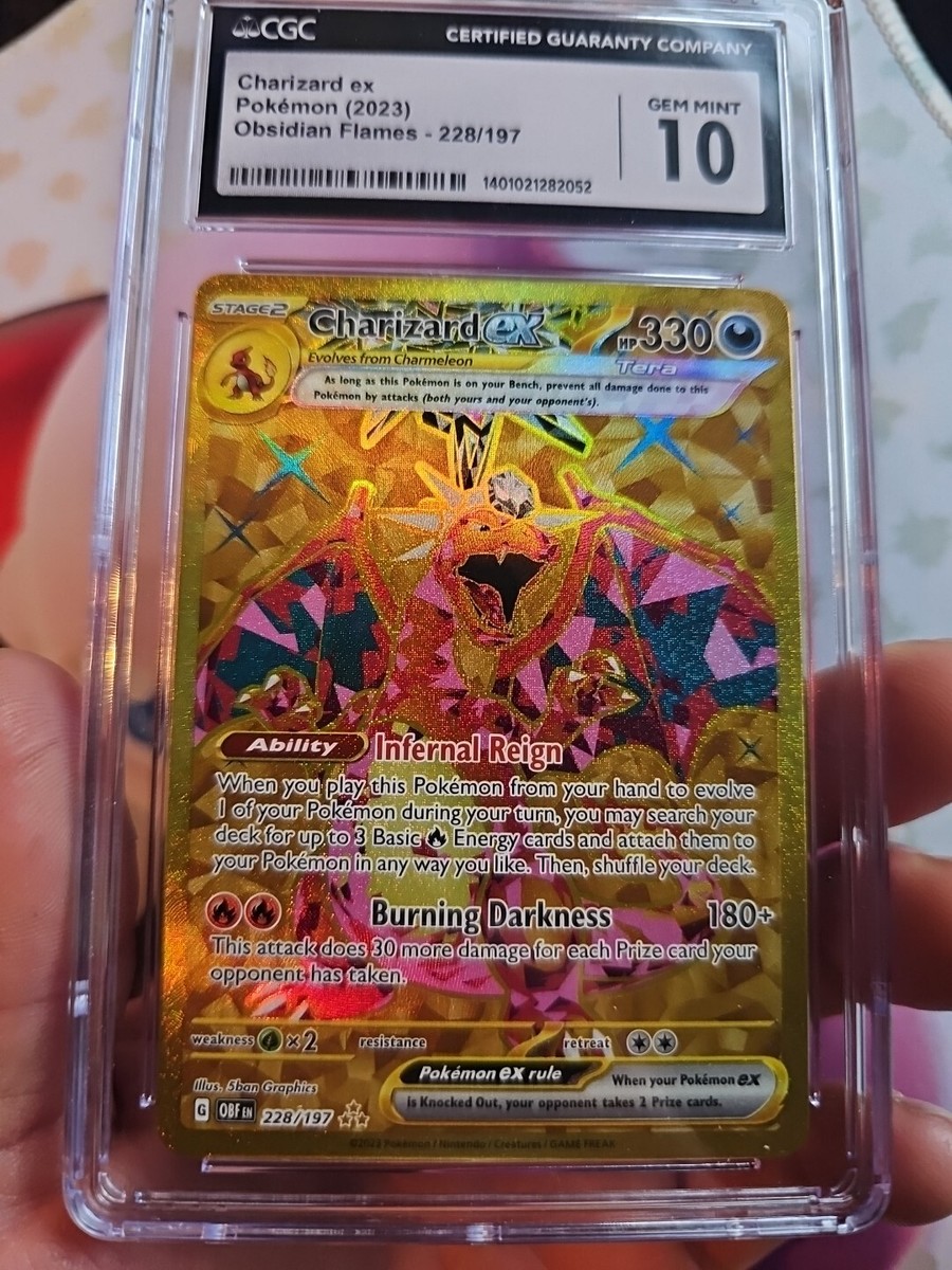 2023 Pokemon Charizard EX Obsidian Flames 228/197 CGC GEM