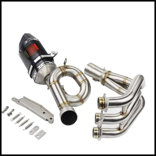 For Yamaha MT-09 FZ09 Full Exhaust System Front Mid Tail Pipe Slip On All Years - Picture 3 of 9