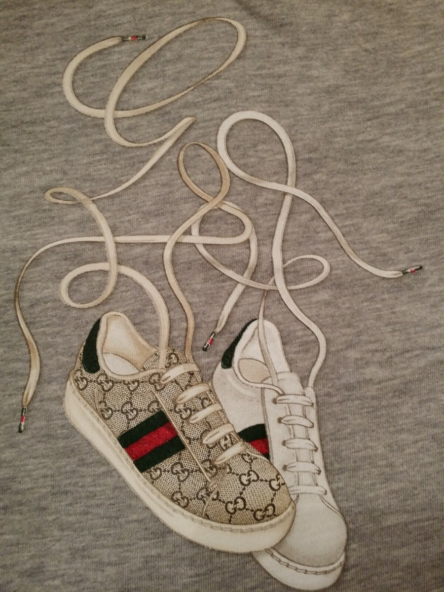 GUCCI テニスデザイン トレーナー　110 GUCCI グッチ 22AW 617964 XJEGL ばなにゃ バナニャ ロゴ