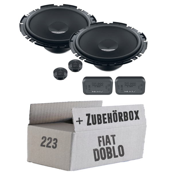 Fiat Doblo 223 Front - Hertz 16Cm Lautsprecher 160Mm Boxen TüR Vorne - Einbauset-image