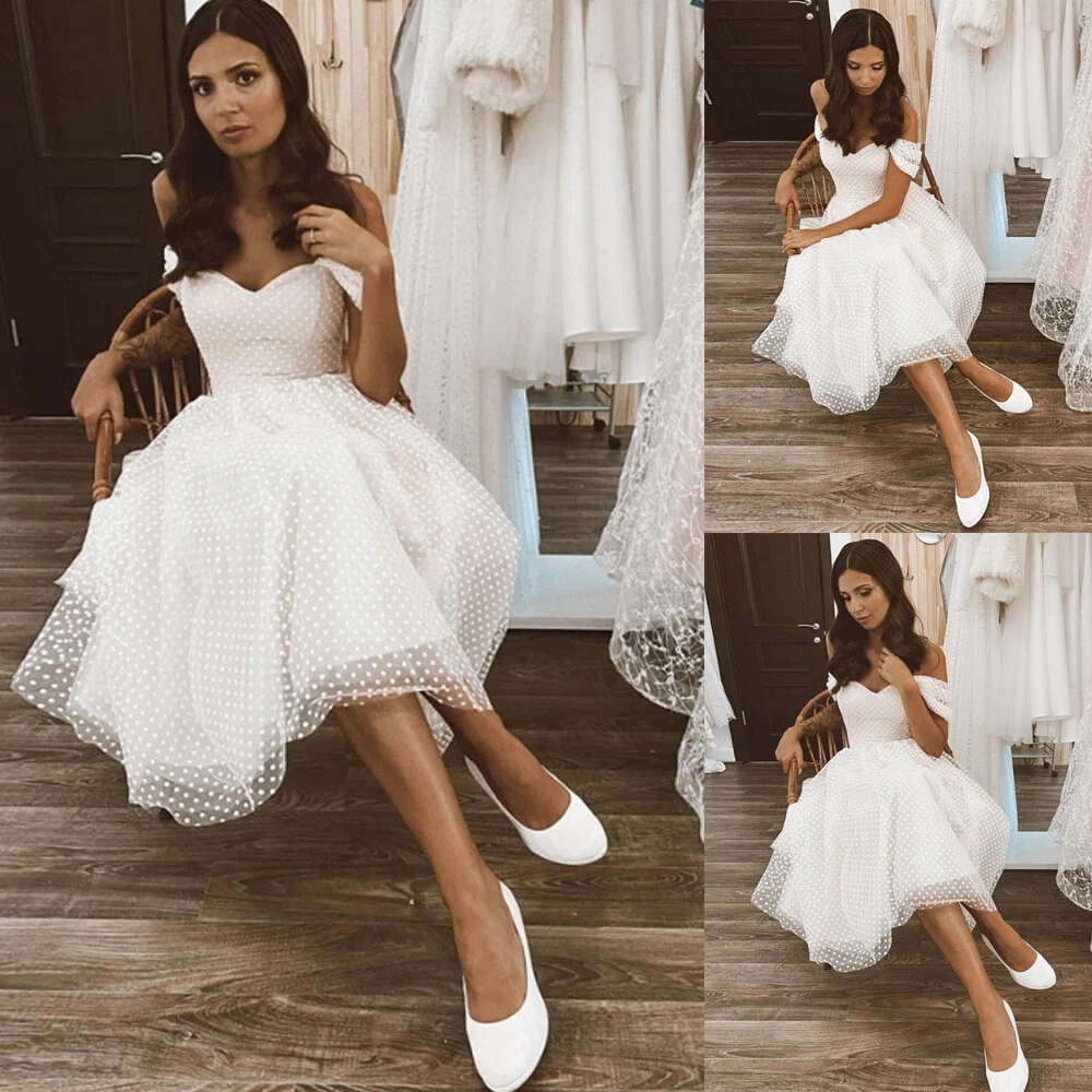 Wedding knee top length dresses