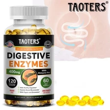 Digestive Enzymes w/ Prebiotic & Probiotics Gas Constipation Bloating Relief 120
