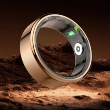 Smart Ring Fitness Tracker Heart Rate SPO2/BP Sleep Monitoring IP68 Waterproof