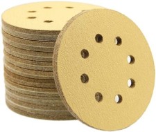 5inch Sanding Discs 60 80 120 220 320 Grit Hook Loop 8-Hole Orbital Sander Paper