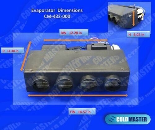 A/C-KIT UNIVERSAL UNDERDASH EVAPORATOR 432-0 12V COND 14X20 - Picture 2 of 11