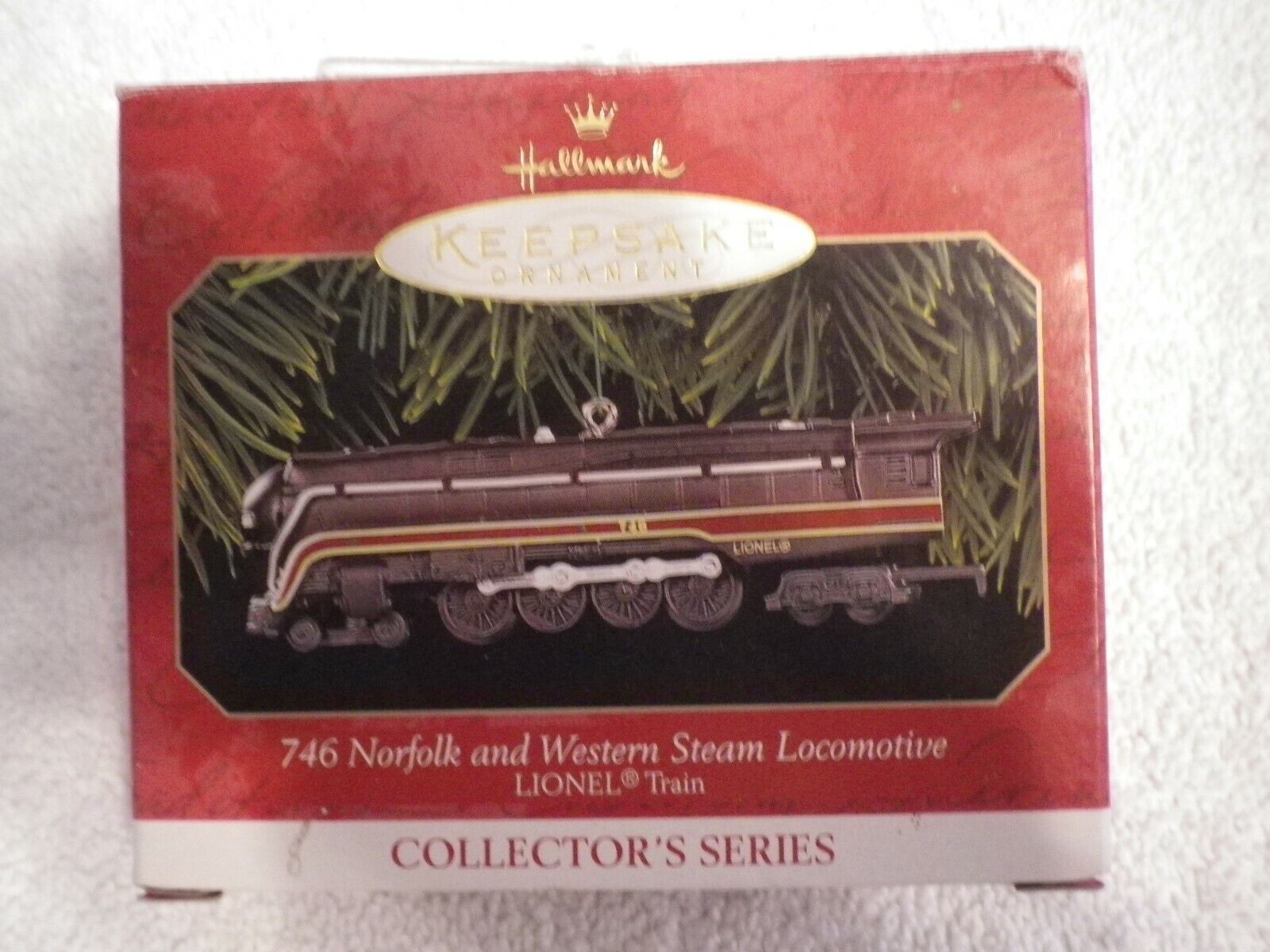 1999 Hallmark Keepsake Ornament Lionel Norfolk Western Steam Locomotive Train