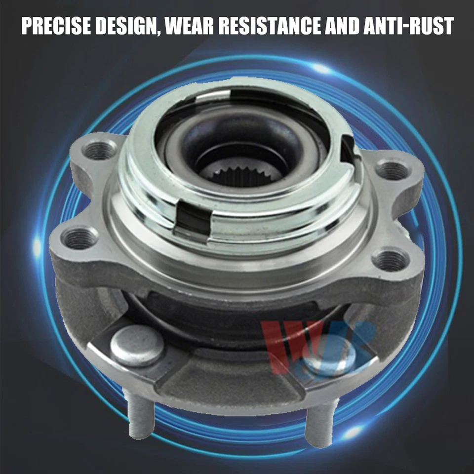 2PCS Front Wheel Bearing Hub Assembly Fit for Infiniti FX35 G35 EX35 G37X 513335 Foto 4 de 4