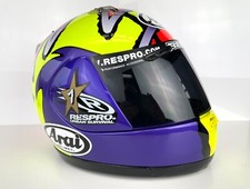 ARAI CRASH HELMET, CHRIS WALKER DESIGN-RESPRO® SPONSORED LOGO ON VISOR