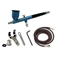 C-TG1AS-PBB Paasche Talon Blue Cerakote Coated Dbl Action Grv Feed Airbrush Set