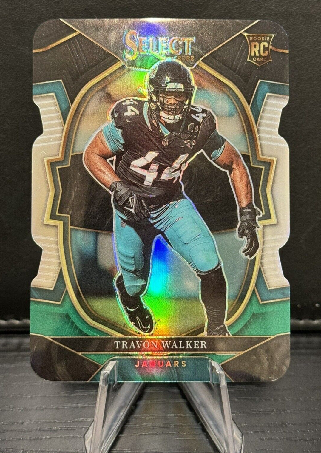 2022 SELECT CONCOURSE ROOKIE BLACK GREEN DIE CUT TRAVON WALKER RC