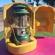  1966 Coleman 220/228F195 Big Hat Two Mantle Lantern Original Box Great Cond...