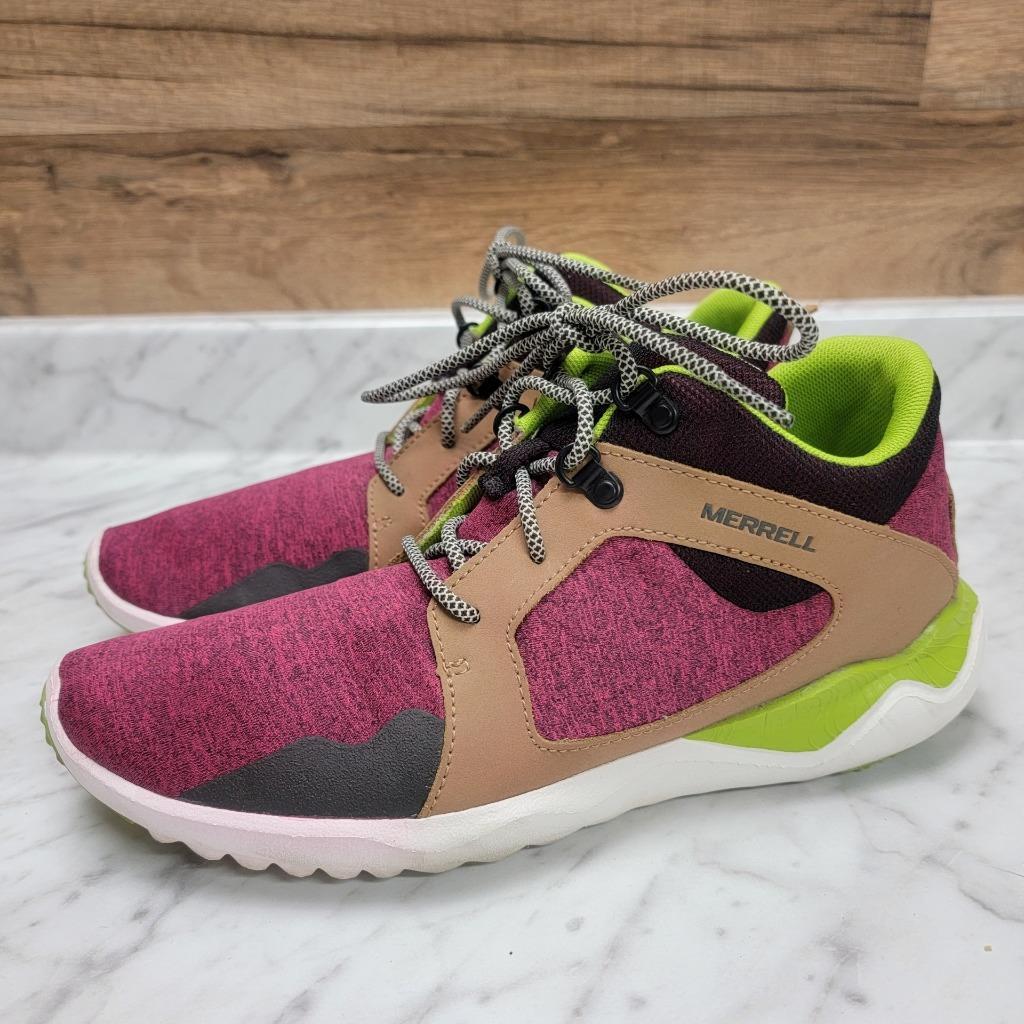 Scarpe da donna 8 5 M Merrell 1SIX8 MID scarpe con lacci jazz viola verde stivaletti