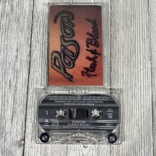 Flesh  Blood by Poison Cassette, 1990, Enigma C4 91813 Vintage 90s Hair Metal