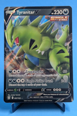 Tyranitar V 097/163 Pokémon TCG 2021 Ultra Rare Holo Battle Styles  Near Mint