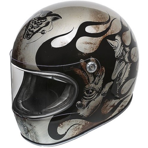 CASCO HELMET INTEGRALE IN FIBRA VINTAGE TROPHY BD TITANIUM PREMIER S | eBay