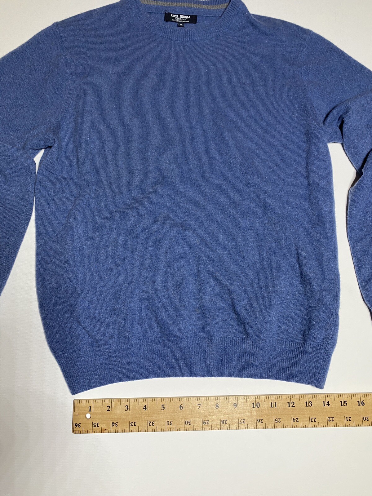 MEN LUCA NOBILI 100% ITALIAN CASHMERE PULLOVER CREW-NECK SWEATER SIZE  Medium | eBay