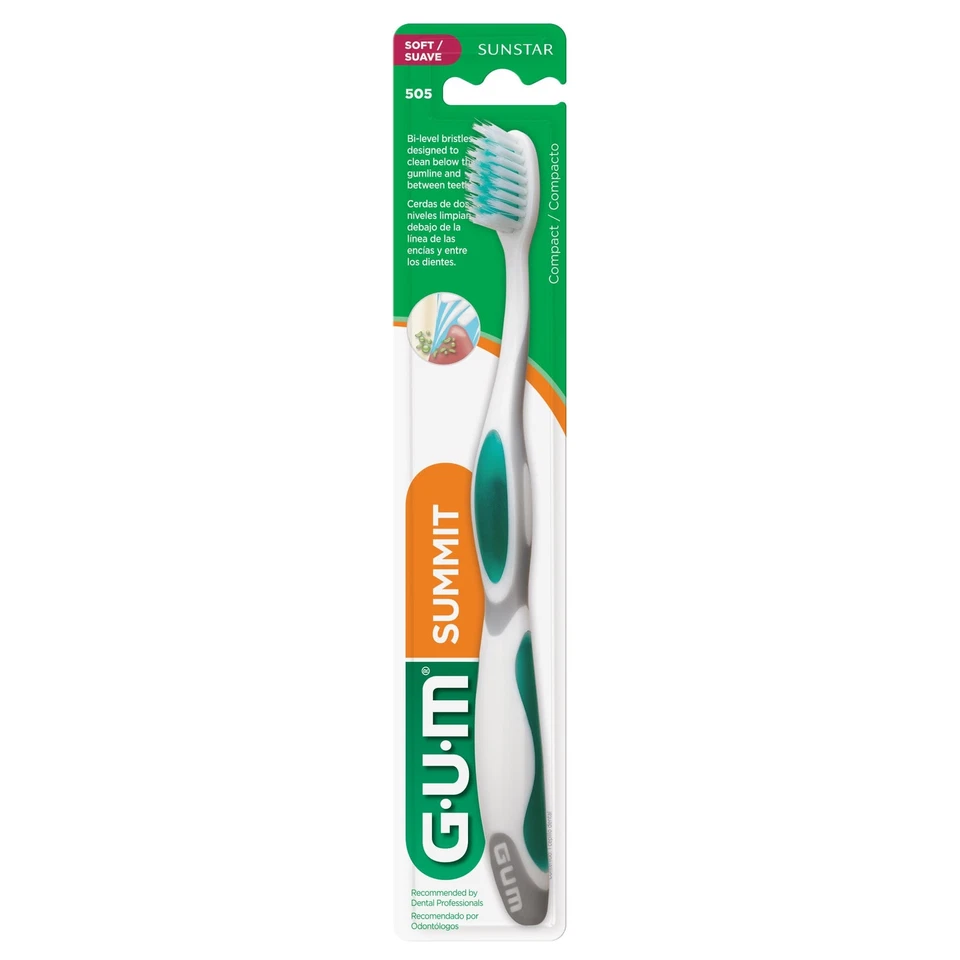 GUM Summit Ultra Soft Toothbrush Pack of 12 Extra Soft Tapered Bristles - Image 4 of 4
