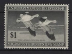 USA: Duck stamp #RW14 Mint Lightly hinged.