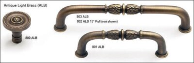 4 Schaub and Company 801-ALP Meridian 3-3/4'' Center to Center cabinet pulls