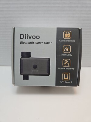 New in Box Diivoo Bluetooth Smart Automatic Water Timer WT-03 Waterproof