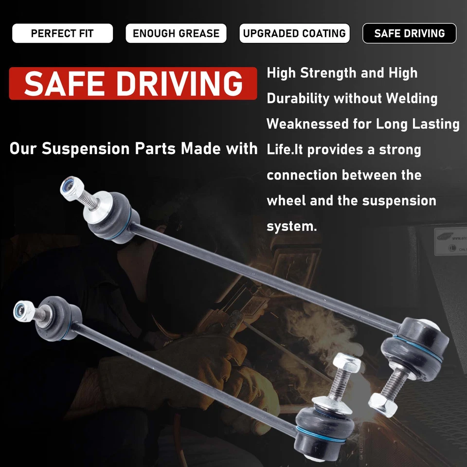 Kit de suspensão dianteira braços de controle barras de amarração barras oscilantes para BMW E60 525i 528i 530i - Imagem 2 de 3