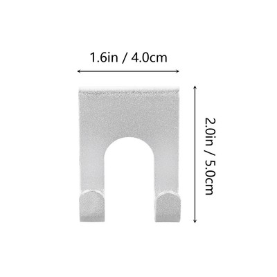 8pcs Stick On Hooks Adhesive Wall Hangers Razor Brush Stand Shower Shaver Holder
