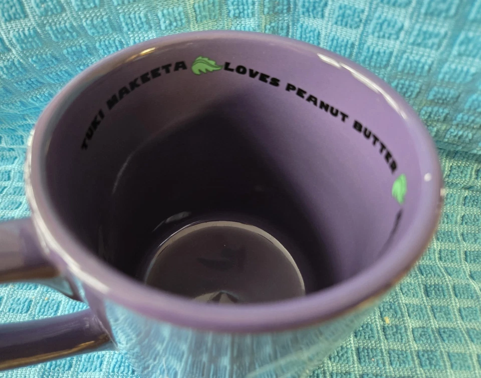 Rainforest Café, Tuki!, Purple Elephant, Taza de café, 16 oz, 2000, ENVÍO GRATUITO Foto 4 de 4