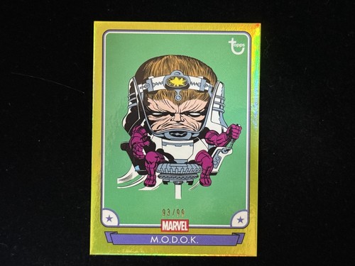 2026 Topps Marvel Brooklyn Collection Captain America #40 M.O.D.O.K. Yellow/99
