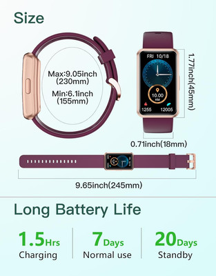 Fitness Tracker No Bluetooth, Full Touch Screen, IP68, Sleep Steps Calories