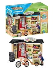 Farm Toy Figure Playset With Bike Wagon Milk Cartons And Vegetables For Kids