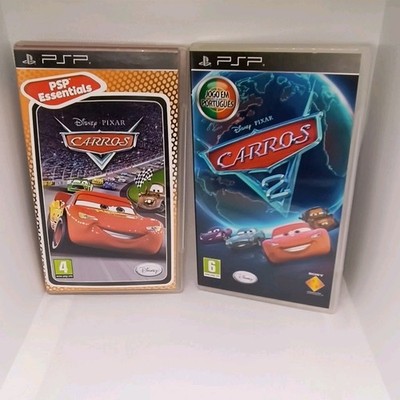 Disney Pixar Cars 1 (Essentials) & Cars 2 (Original) - Sony PSP Bundle - CIB PAL