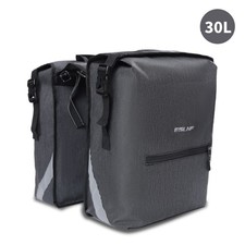 2PCS 30L Bike Rack Bags Bicycle Saddle Bag Cycling Trunk Large Capacity Seat Bag