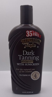 Vintage Hawaiian Tropic Dark Tanning Lotion With Sunscreen
