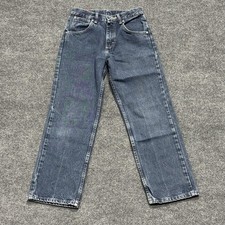 Wrangler Jeans Boys 14 Regular Blue Denim Straight Leg Cotton Classic 955BBDR