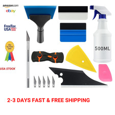 Vehicle Window Tint Application Tools Kit 9 Pcs Glass Film Installing Squeegee