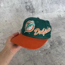 Vintage 90's Miami Dolphins NFL Apex One SnapBack *SCRIPT* HAT Great Condition