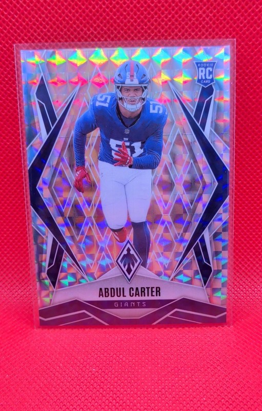 2025 Panini Phoenix - Rookies Abdul Carter #177 Silver Pyramids (RC)