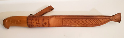 J Marttiini Finland Finnish Fish Filet Knife Signed Blade - Leather Sheath