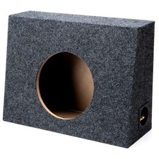Single 10" Subwoofer Shallow Standard Cab Truck Sub Box Enclosure Speaker Slim