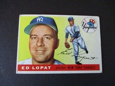 1955 Topps # 109 Ed Lopat VG condition New York Yankees SHIPPING IS FREE