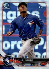 2018 Bowman Chrome #BCP193 D.J. Daniels Prospects Refractor #/499