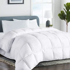 Quilted Twin XL Size Comforter - All-Season Down Alternative Duvet Insert - L...