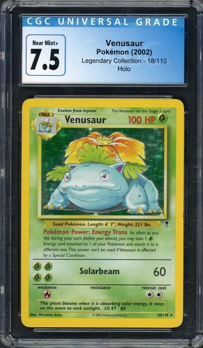 Venusaur graded CGC 7.5 for sale on eBay