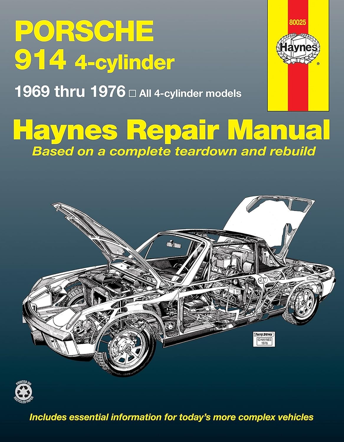 Revue technique Haynes Porsche 914 manuel de collection à l'état neuf