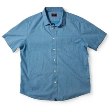 UNTUCKit Farina Shirt Mens L Blue Geometric Button Up