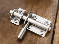 1*Latch Wooden Door Latch Stainless Steel Lock-Hasp Sliding Bolt Safety Hardware