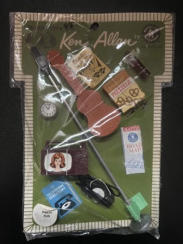 Vtg Mattel 1963 Ken and Allan "Party Fun" Kit Pak NRFP Rare-Mattel Japan