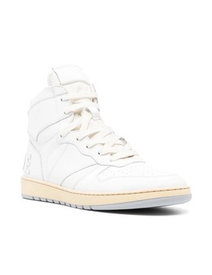 RHUDE Rhecess Hi White Luxus Sneaker Neu Weiß US11 EU 44 Men UVP 680 